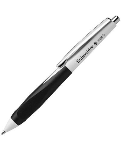 Автоматична химикалка Schneider Haptify - Черно-бяла, M - 1