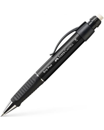 Автоматичен молив Faber-Castell Grip Plus - Черен, 0.7 mm - 1