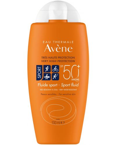 Avène Sun Слънцезащитен флуид за лице и тяло Sport, SPF50+, 100 ml - 1