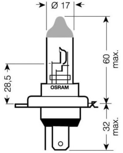 Авто крушки Osram - H4, 64193NL, Night Breaker Laser - 4