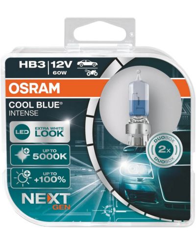 Авто крушки Osram - HB3, 9005CBN, Cool Blue Intense - 1