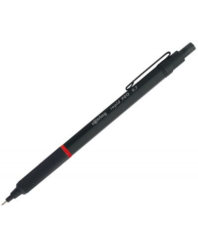 Автоматичен молив Rotring Rapid Pro - 0.7 mm, черен - 1