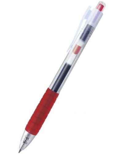 Автоматичен ролер Faber-Castell Fast Gel - 0.7 mm, червен - 1