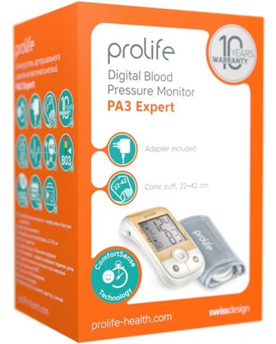 PA3 Expert Автоматичен апарат за кръвно налягане, Prolife - 2