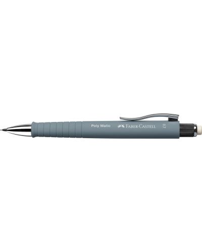 Автоматичен молив Faber-Castell Poly Matic - 0.7 mm, каменносив - 2