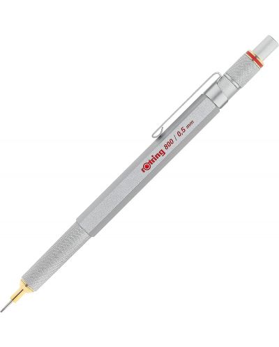 Автоматичен молив Rotring 800 - 0.5 mm, сребрист - 1