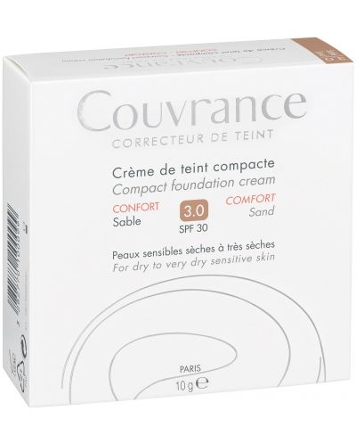 Avène Couvrance Компактна крем-пудра Comfort, 3.0 Пясък, SPF30, 10 g - 3