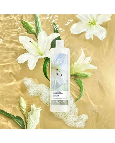 Avon Senses Душ гел White Lily, 500 ml - 4