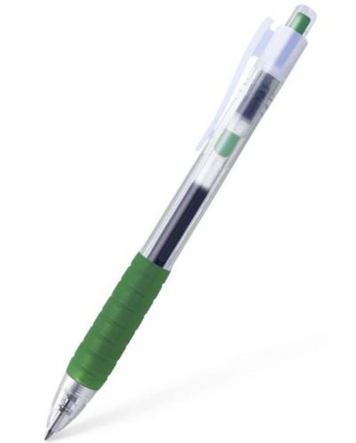 Автоматичен ролер Faber-Castell Fast Gel - 0.7 mm, Зелен - 1