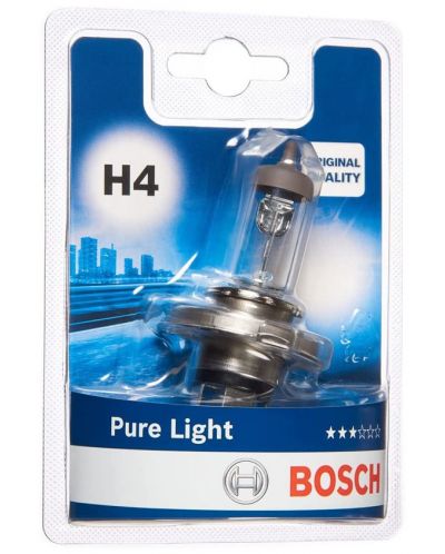 Автомобилна крушка Bosch - H4, 12V, 60/55W, P43t - 1