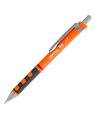 Автоматичен молив Rotring Tikky - 0.7 mm, пастелно оранжев - 1