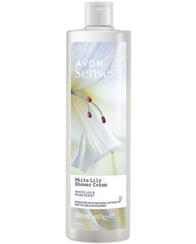 Avon Senses Душ гел White Lily, 500 ml - 1