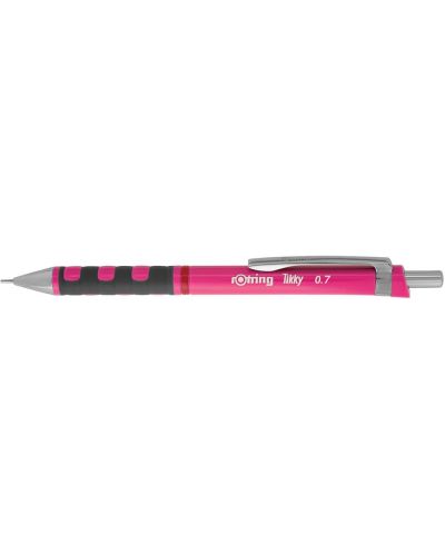 Автоматичен молив Rotring Tikky - 0.7 mm, розов - 1