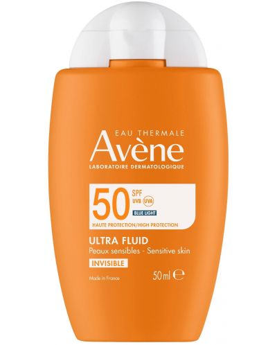 Avène Sun Слънцезащитен флуид за лице Invisible, SPF50, 50 ml - 1
