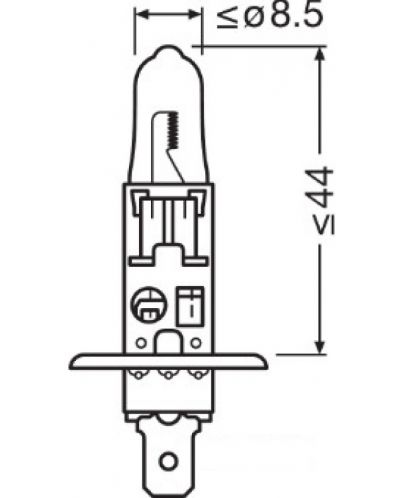 Авто крушки Osram - H1, 64150NBS, Night Breaker Silver - 4