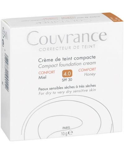 Avène Couvrance Компактна крем-пудра Комфорт, 4.0 Меден, SPF30, 10 g - 2