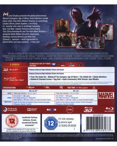 Avengers Age Of Ultron (Blu-Ray 2D + Blu-Ray 3D) - 2