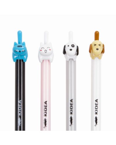 Aвтоматична химикалка Kidea - куче, котка, асортимент - 1