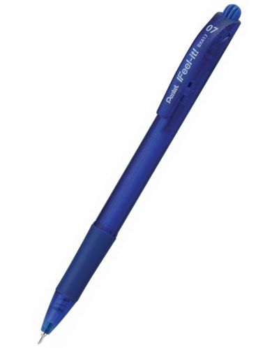 Автоматична химикалка Pentel BX417 - Feel It, 0.7 mm, синя - 1