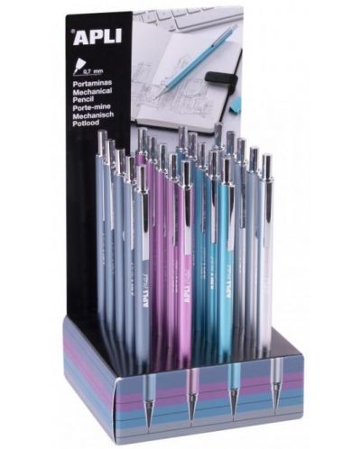 Автоматичен молив; металически цветове 0,7мм - 1