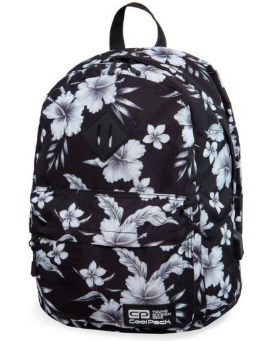 Ученическа раница Cool Pack Cross - White Hibiscus, с USB порт