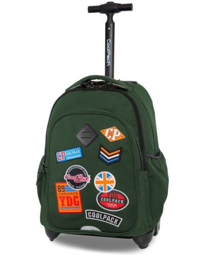 Раница на колелца Cool Pack Junior - Badges Green