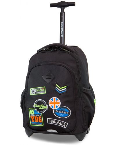 Раница на колелца Cool Pack Junior - Badges Black
