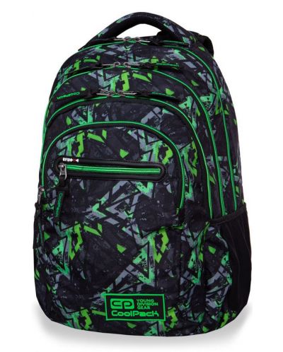 Ученическа раница Cool Pack College Tech - Electric Green
