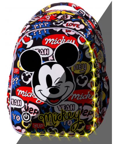 Ученическа светеща LED раница Cool Pack Joy S - Mickey Mouse - 1