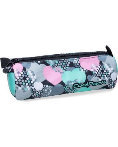 Цилиндричен ученически несесер Cool Pack Tube - Minty Hearts