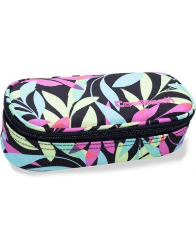 Елипсовиден ученически несесер Cool Pack Campus - Pastel Leaves