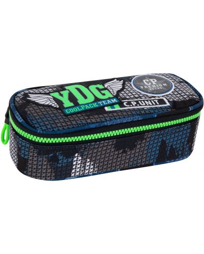Елипсовиден ученически несесер Cool Pack Campus - Badges B Grey