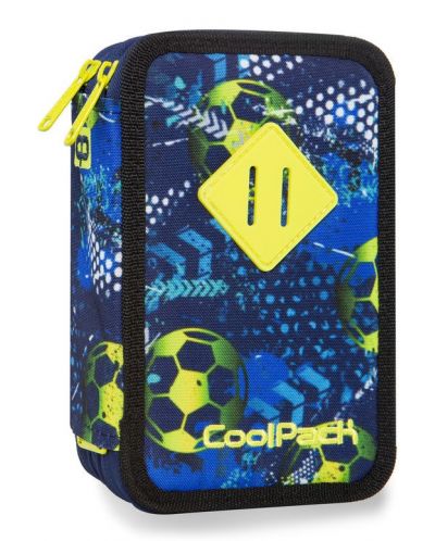 Несесер с ученически пособия Cool Pack Jumper 3 - Football Blue, с три отделения