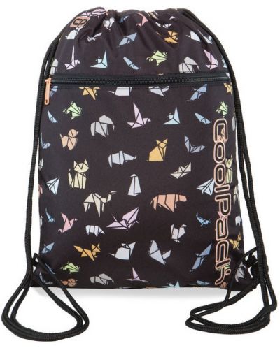 Спортен сак с връзки Cool Pack Vert - Origami, с цип