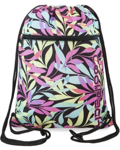 Спортен сак с връзки Cool Pack Vert - Pastel Leaves, с цип