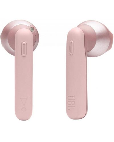 Безжични слушалки JBL - T220TWS, розови - 2