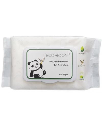 Бамбукови мокри кърпички Eco Boom - 60 броя - 1