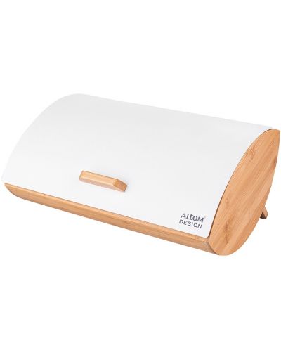 Бамбукова кутия за хляб ADS - White, 35 x 25 x 15.5 cm - 1