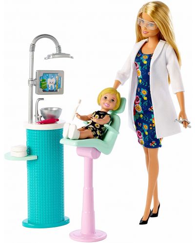 Игрален комплект Mattel Barbie - Зъболекарка - 2