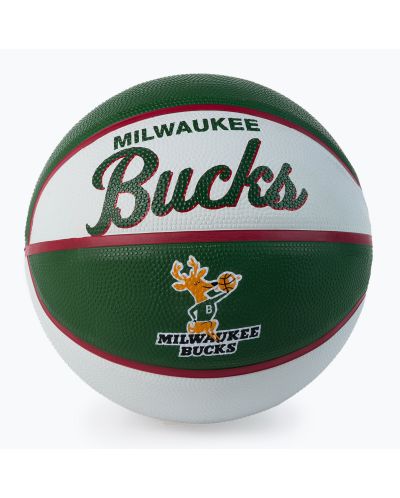 Баскетболна топка Wilson - NBA Team Retro Mini Milwaukee Bucks, зелена - 1
