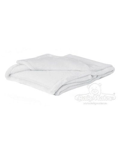 Бебешко одеяло Baby Matex - Bono, 75 x 100 cm, бяло - 1