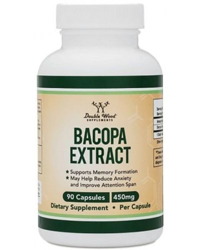 Bacopa Extract, 450 mg, 90 капсули, Double Wood - 1