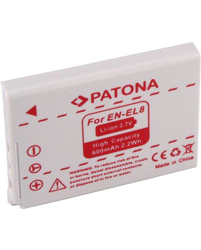 Батерия Patona - заместител на Nikon EN-EL8, бяла - 2