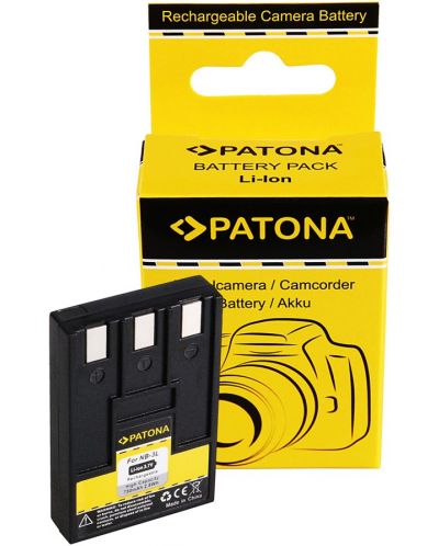 Батерия Patona - заместител на Canon NB-3L, черна - 3