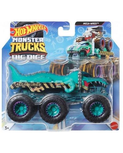 Бъги Hot Wheels Monster Trucks - Big Rigs, Mega Wrex, 1:64 - 1