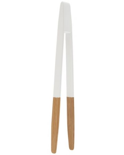 Бамбукова щипка Pebbly - 24 cm, бяла - 2
