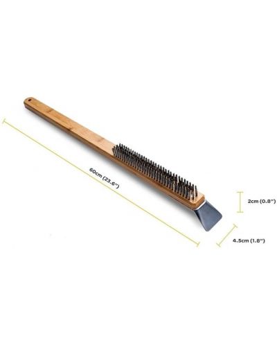Бамбукова четка за почистване Ooni - UU-P06800, неръждаема стомана - 3