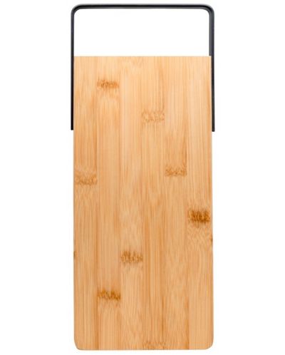 Бамбукова дъска Nerthus - За рязане и сервиране, 30 x 14.4 cm - 1