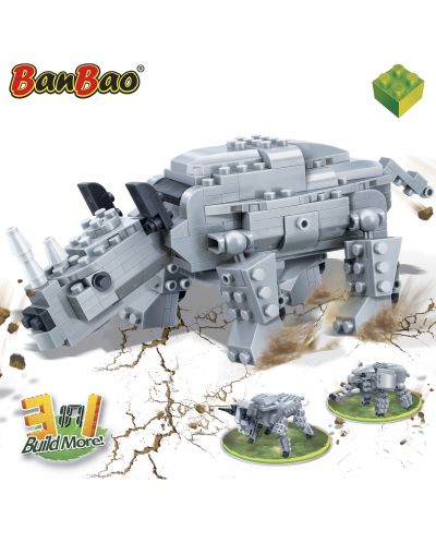 Конструктор BanBao Prehistorische - Носорог - 2