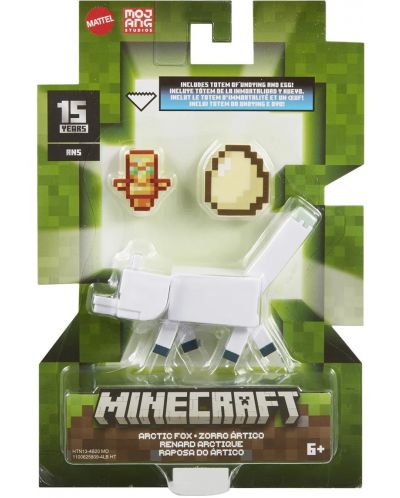 Базова фигура Minecraft - Arctic fox, 8 cm - 1